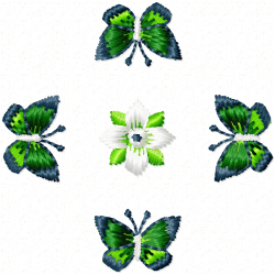 Flowers And Tree Embroidery Design 3 Flowers And Tree Embroidery Design 3